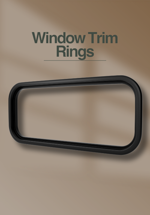 window trim ring for camper van interior installation