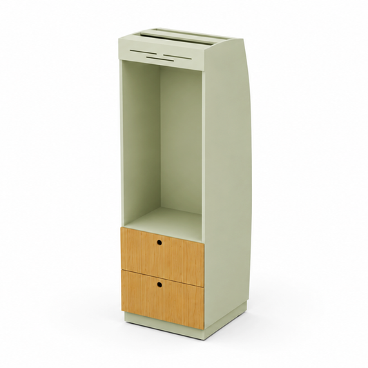 Fully Assembled Sprinter Refrigerator Cabinet with Two Bamboo Drawers | Vankea