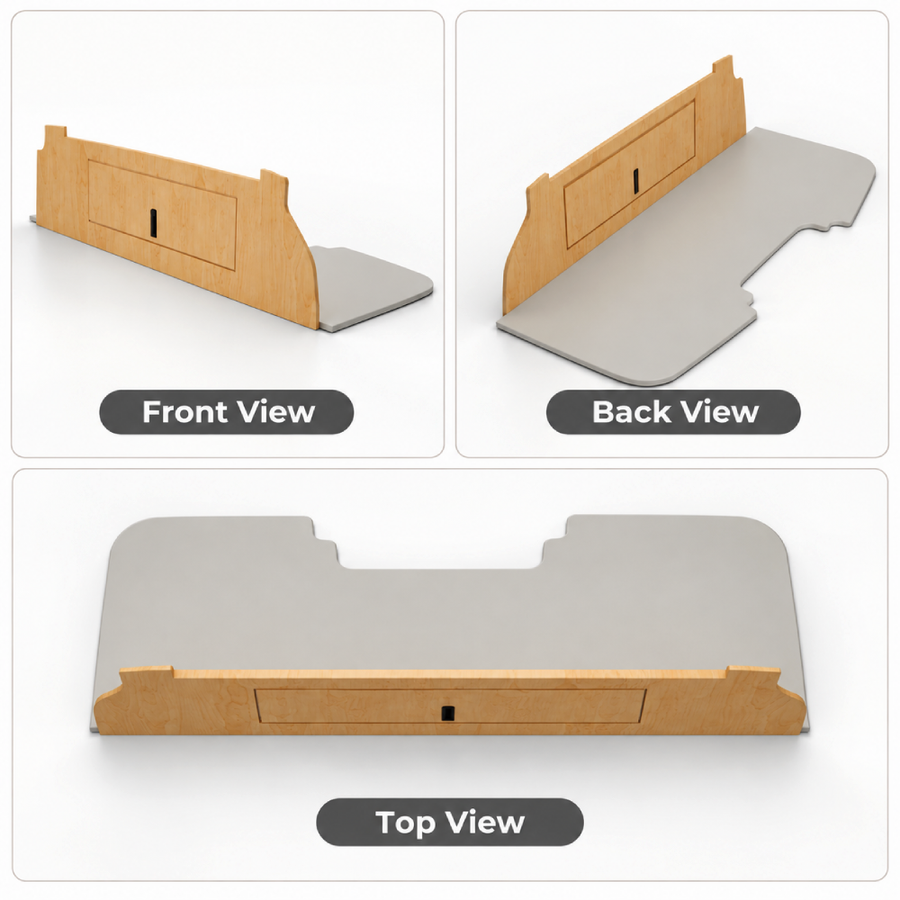 One wide shelf