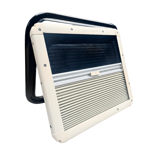 Glacier View 21" Curved Bubble Awning Van Window – Insulated Double-Pane RV Window