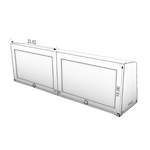 Wall cabinets side view dimensions