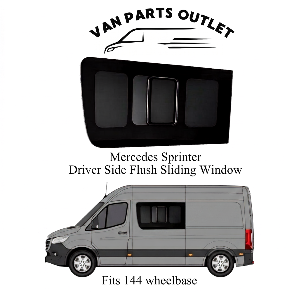 Glacier View Sprinter Flush Sliding Window Driver-Side (Front)