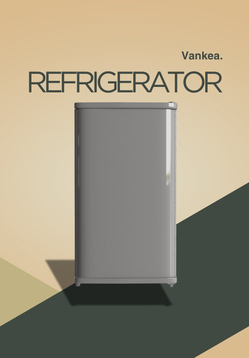 Space-saving refrigerator for camper van interior