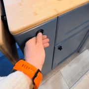 Ford Transit Van Kitchen Cabinet with Bamboo Top and Pull-Out Storage | Vankea