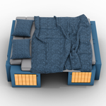 Vankea Dinette Bench Set for Camper Vans | Left & Right Seat Boxes with Storage & Battery Bay