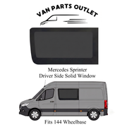 Glacier View Sprinter Driver Side Solid Window