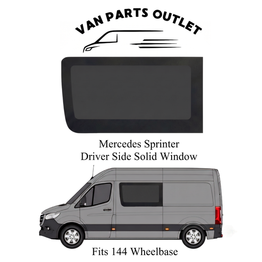 Glacier View Sprinter Driver Side Solid Window
