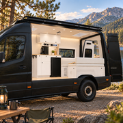 Sprinter Van Overhead Cabinet with 2-Compartments Storage & LED | Vankea