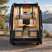 Stormy Sea Dinette Bench to Bed for Your Ford Transit 148WB | Vankea