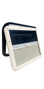 Glacier View 21" Curved Bubble Awning Van Window – Insulated Double-Pane RV Window