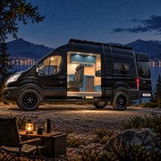 Ford Transit Overhead Cabinet with 2-Compartments Storage & LED | Vankea