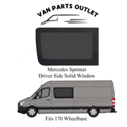 Glacier View Sprinter Driver Side Solid Window