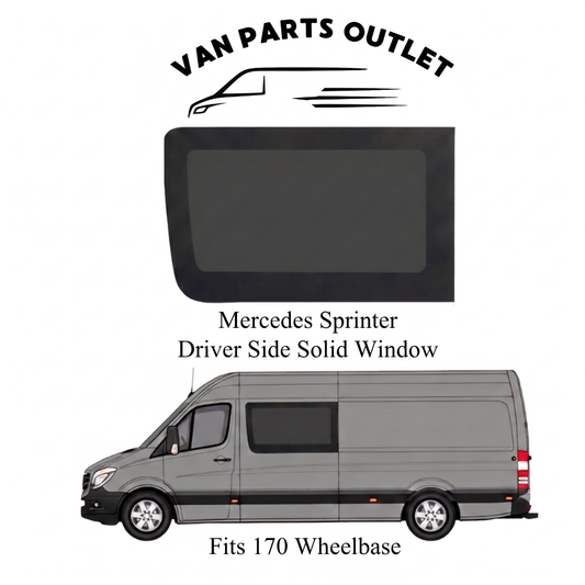 Glacier View Sprinter Driver Side Solid Window
