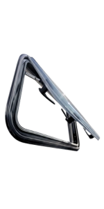 Glacier View 21" Curved Bubble Awning Van Window – Insulated Double-Pane RV Window