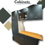 Camper kitchen base cabinets