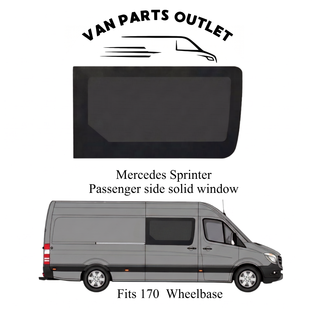 Glacier View Sprinter Passenger Side Solid Window