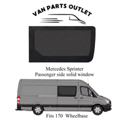 Glacier View Sprinter Passenger Side Solid Window