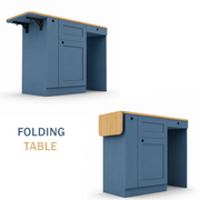 Ford Transit Van Kitchen Cabinet with Bamboo Top and Pull-Out Storage | Vankea