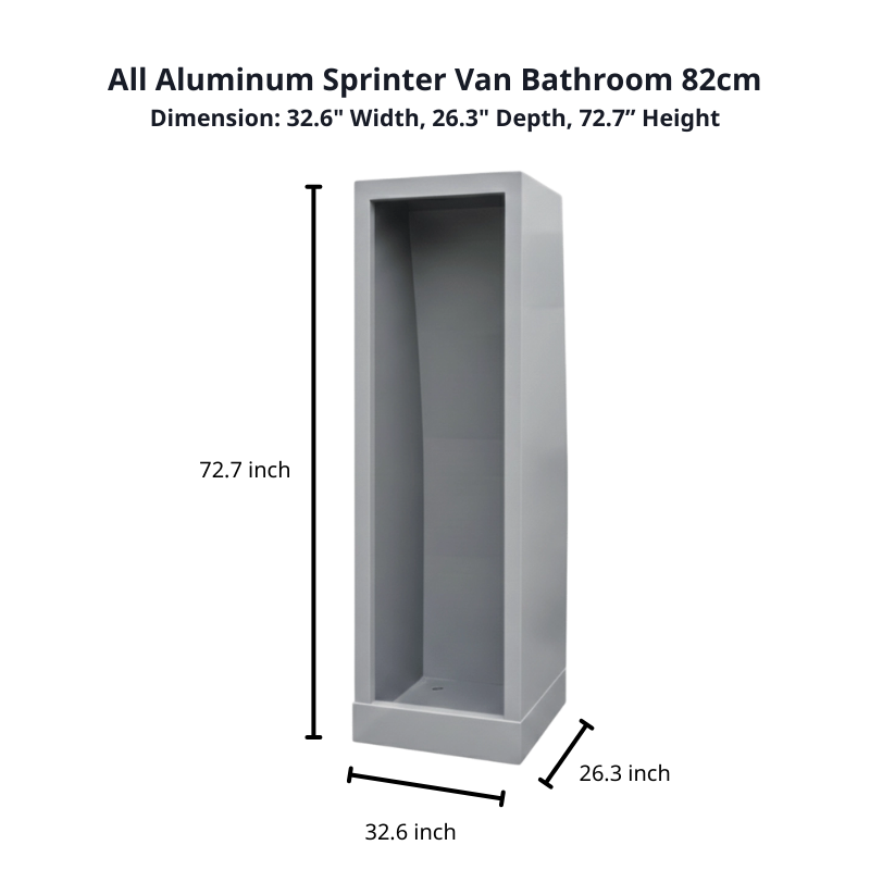 Aluminum Enclosed Shower M- 32" (82cm)