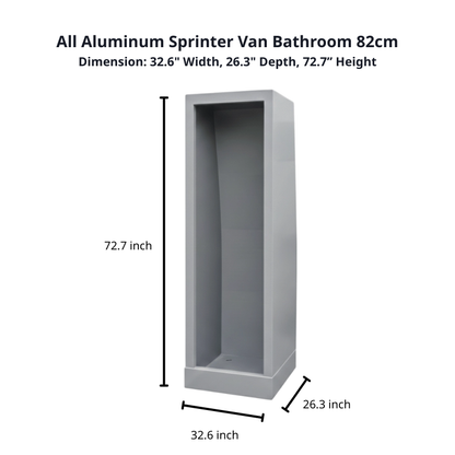 Aluminum Enclosed Shower M- 32" (82cm)