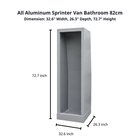 Aluminum Enclosed Shower M- 32" (82cm)