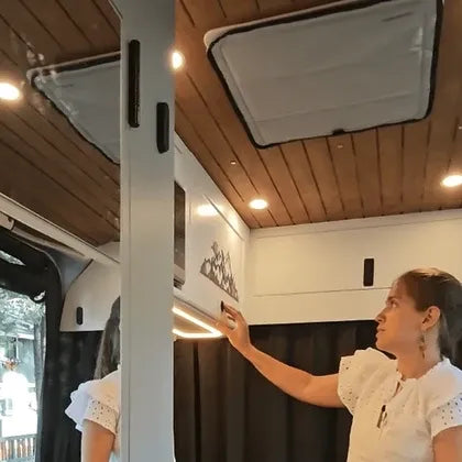 Sprinter Van Microwave Cabinet with 2-Shelf Storage | Vankea