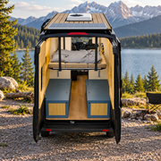 Stormy Sea Dinette Bench to Bed for Your Ford Transit 148WB | Vankea