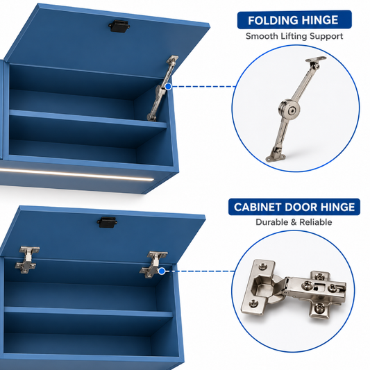 Ford Transit Overhead Cabinet with 2-Compartments Storage & LED | Vankea