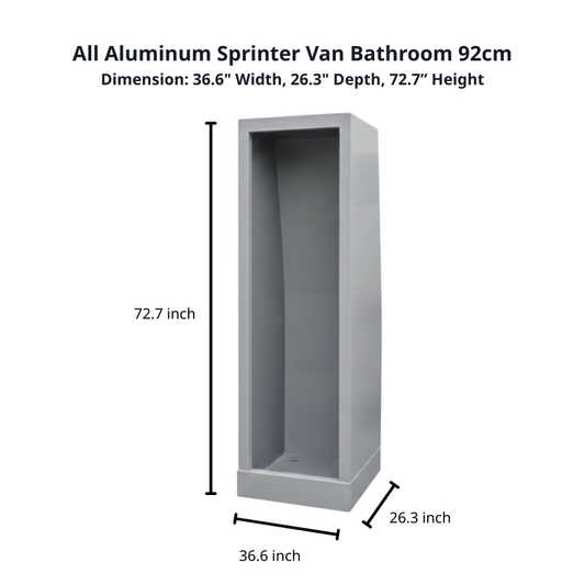 Aluminum Enclosed Shower L-36 (92cm)