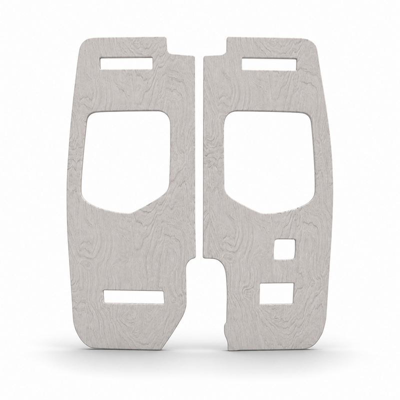 Sprinter 144 Shiplap Rear Door Panels – White Stain | Vankea