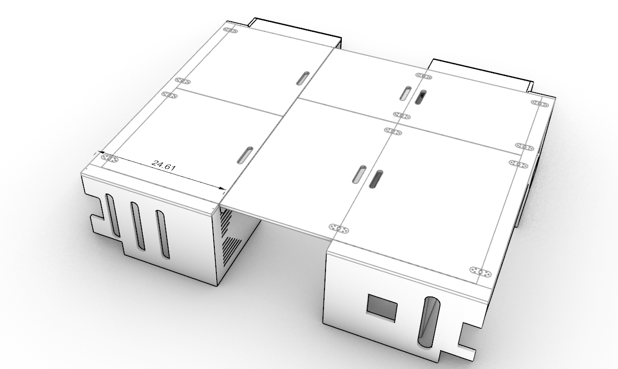 Dinette bed system top view