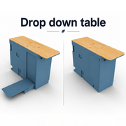 Ford Transit Van Kitchen Cabinet with Bamboo Top and Pull-Out Storage | Vankea