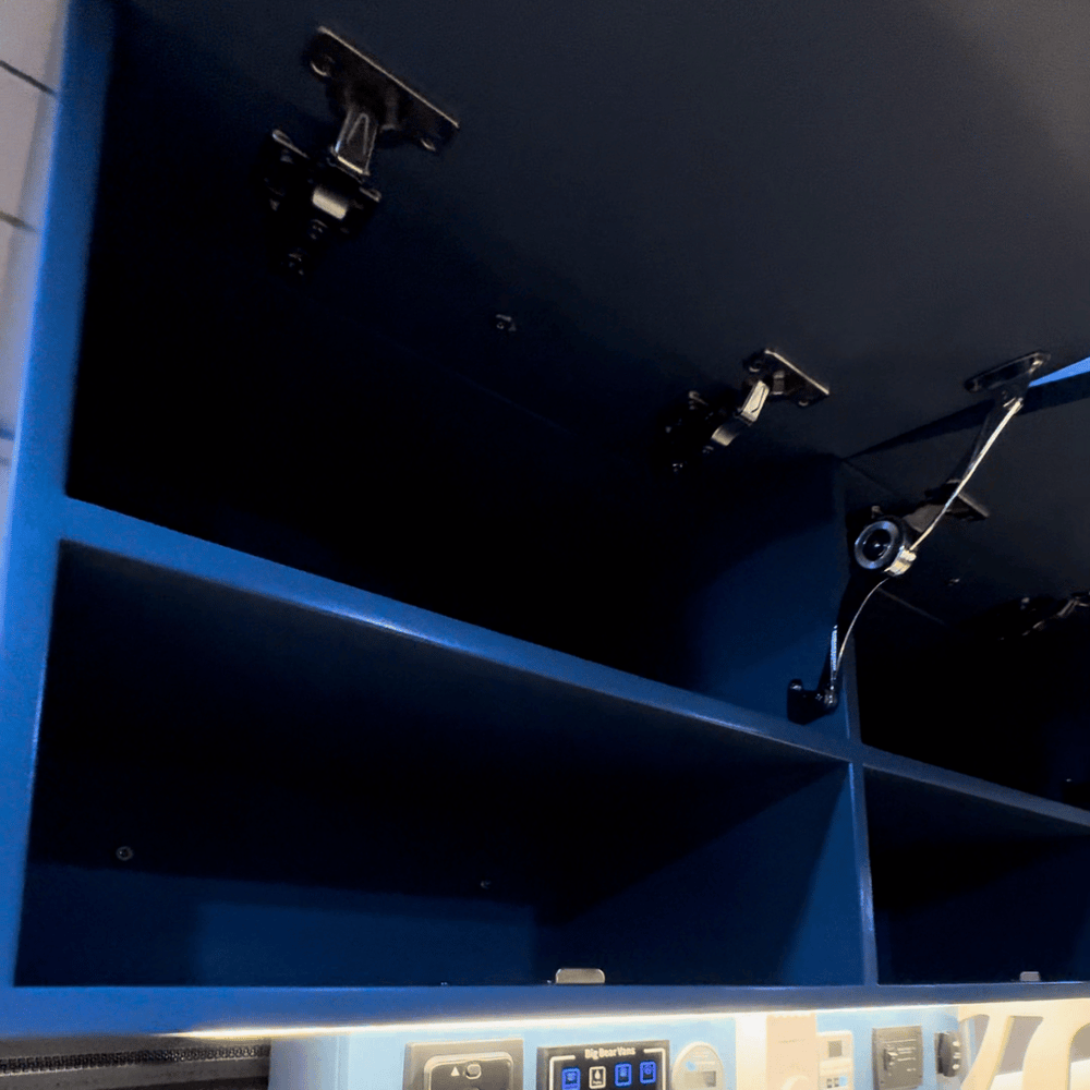 Ford Transit Overhead Cabinet with 2-Compartments Storage & LED | Vankea