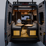 Custom Plywood Interior Wall Panels for Sprinter 144" WB | Vankea