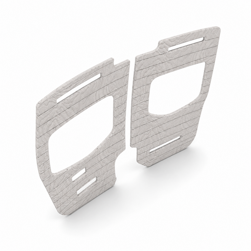 Sprinter 144 Shiplap Rear Door Panels – White Stain | Vankea