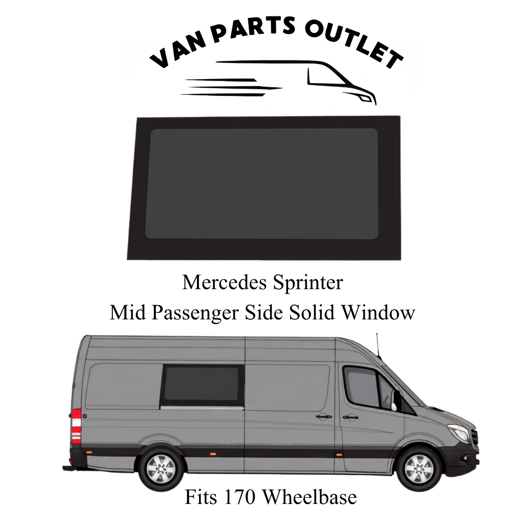 Glacier View Sprinter Mid Passenger-Side Solid Window
