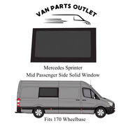Glacier View Sprinter Mid Passenger-Side Solid Window