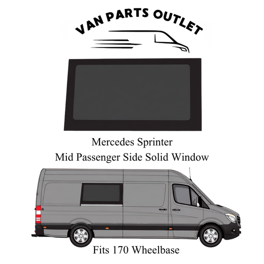 Glacier View Sprinter Mid Passenger-Side Solid Window