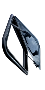 Glacier View 21" Curved Bubble Awning Van Window – Insulated Double-Pane RV Window