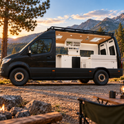 Sprinter Van Overhead Cabinet with 2-Compartments Storage & LED | Vankea