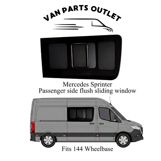 Glacier View Sprinter Flush Sliding Window Passenger-Side (Front)
