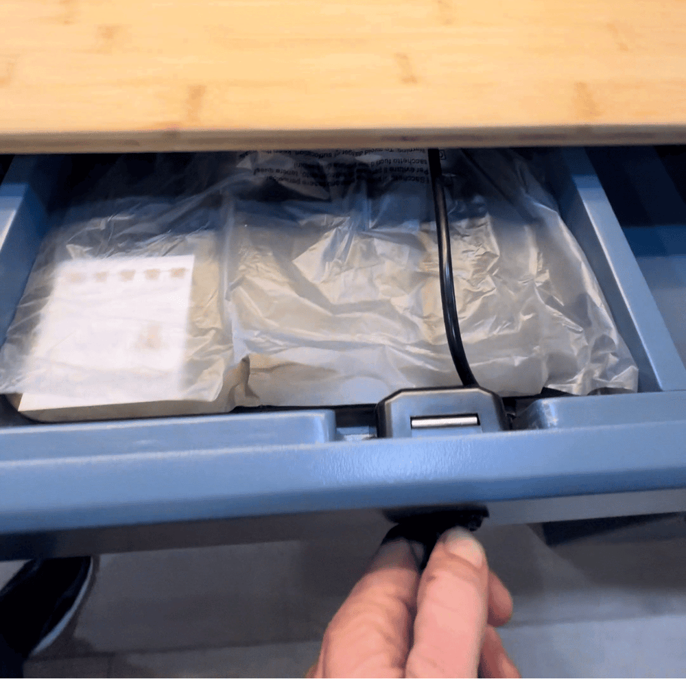 Ford Transit Van Kitchen Cabinet with Bamboo Top and Pull-Out Storage | Vankea