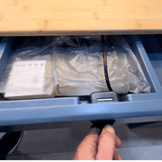 Ford Transit Van Kitchen Cabinet with Bamboo Top and Pull-Out Storage | Vankea