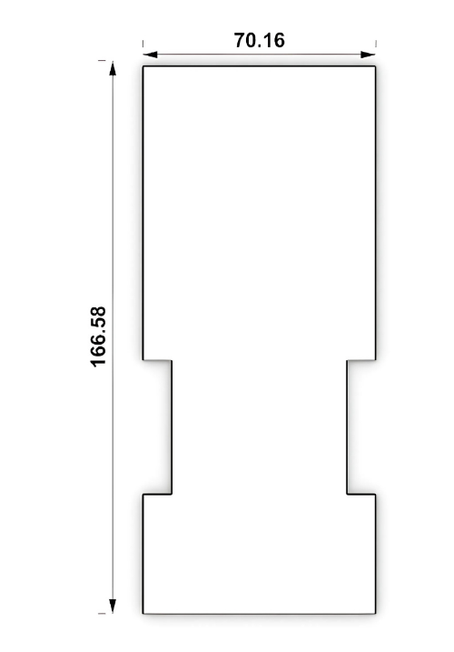 Sub-floor top view dimensions