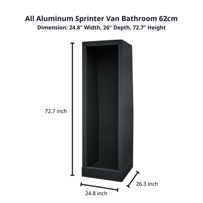 Aluminum Enclosed Shower-XS 25" (62cm)