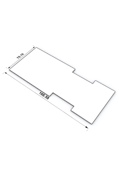 Sub-floor side view dimensions