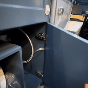 Ford Transit Van Kitchen Cabinet with Bamboo Top and Pull-Out Storage | Vankea