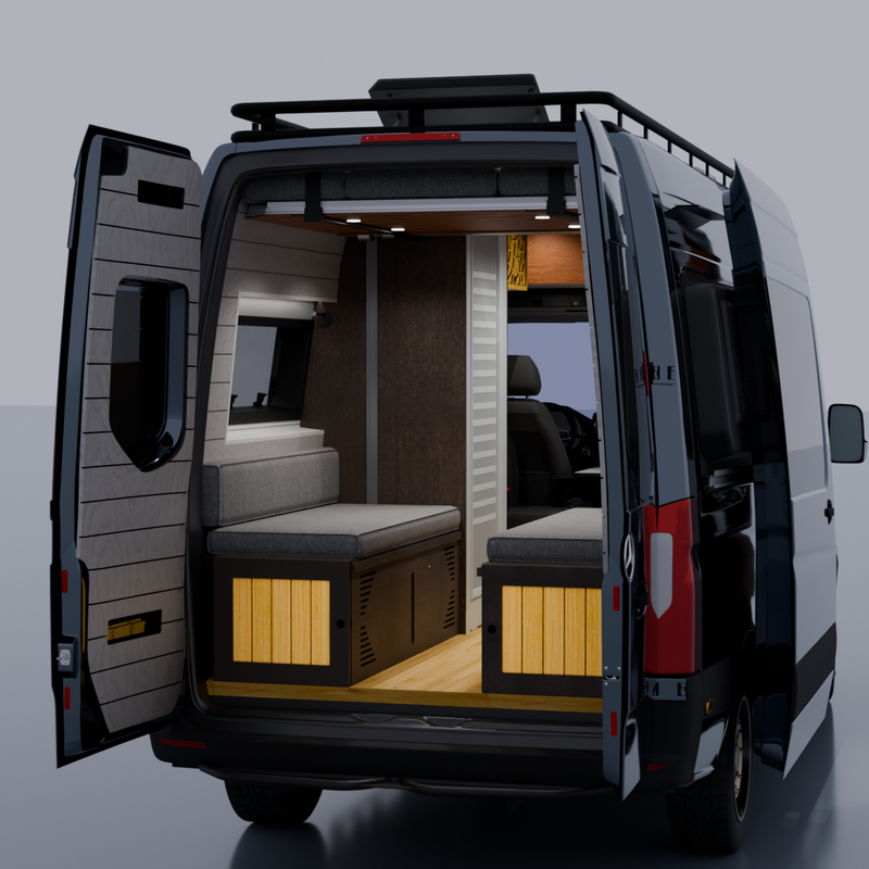 Custom Shower Wall Panels – Sprinter Van Conversion