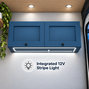 Ford Transit Overhead Cabinet with 2-Compartments Storage & LED | Vankea