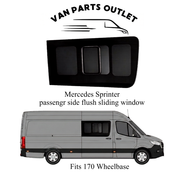 Glacier View Sprinter Flush Sliding Window Passenger-Side (Front)